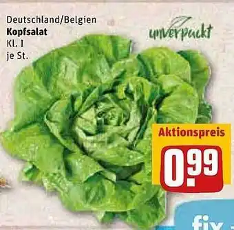 REWE Unverpackt Kopfsalat Angebot