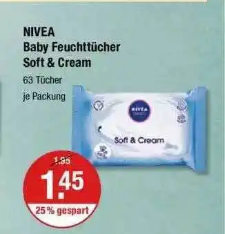 V Markt Nivea Baby Feuchttücher Soft & Cream Angebot