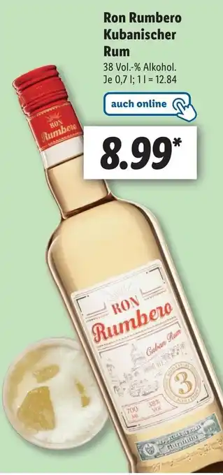 Lidl Ron Rumbero Kubanischer Rum 0,7L Angebot