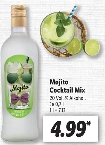 Lidl Mojito Cocktail Mix 0,7L Angebot