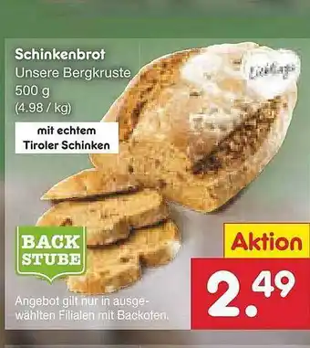 Netto Marken-Discount Schinkenbrot Angebot