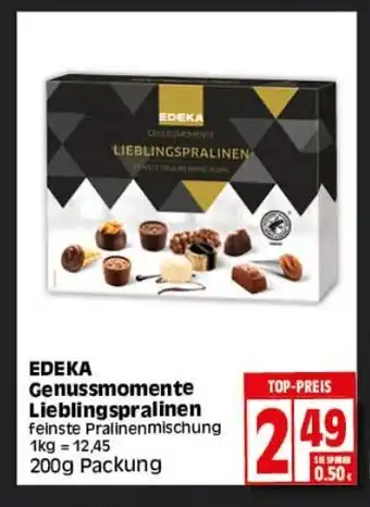 Elli Markt Edeka Genussmomente Lieblingspralinen 200g Packung Angebot