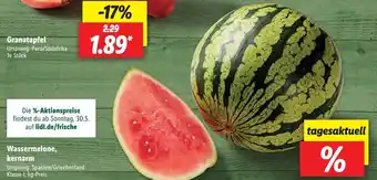 Lidl Wassermelone, kernarm Angebot