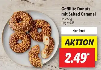 Lidl Gefüllte Donuts mit Salted Caramel 272g Angebot