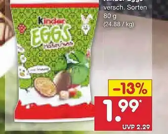 Netto Marken-Discount Kinder Eggs Angebot