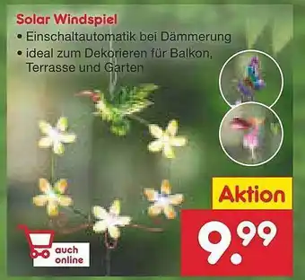 Netto Marken-Discount Solar Windspiel Angebot