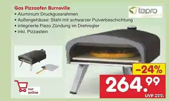 Netto Marken-Discount Gas Pizzaofen Burnsville Tepro Angebot