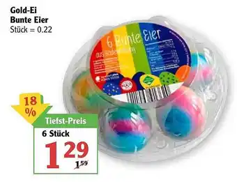 Globus Gold-ei Bunte Eier Angebot