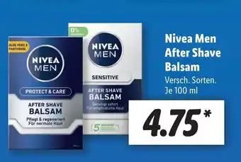 Lidl Nivea Men After Shave Balsam 100ml Angebot