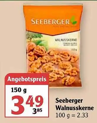 Globus Seeberger Walnusskerne Angebot