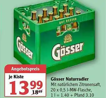 Globus Gösser Naturradler Angebot