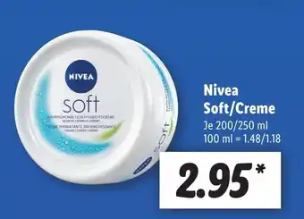 Lidl Nivea Soft/Creme 200/250ml Angebot