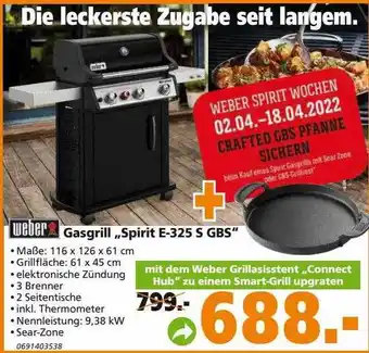 Globus Baumarkt Weber Gasgrill „spirit E-325s Gbs“ Angebot