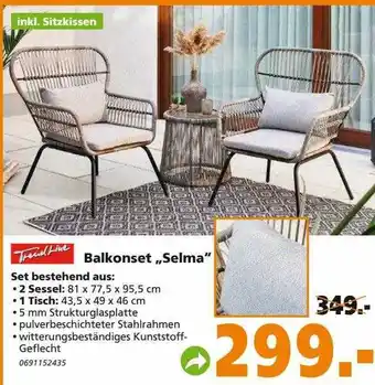 Globus Baumarkt Trendline Balkonset Selma Angebot