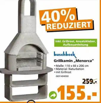 Globus Baumarkt Buschbeck Grillkamin Menorca Angebot