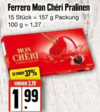 Edeka Frischemarkt Ferrero Mon Chéri Pralinen 157g Packung Angebot