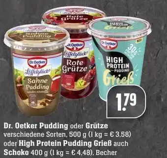 Scheck-in-Center Dr. Oetker Pudding Oder Grütze Oder High Protein Pudding Grieß Auch Schoko Angebot