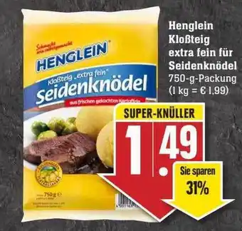 Scheck-in-Center Henglein Kloßteig Extra Fein Für Seidenknödel Angebot