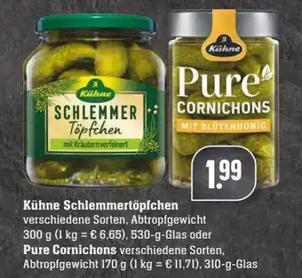 Scheck-in-Center Kühne Schlemmertöpfchen Oder Pure Cornichons Angebot