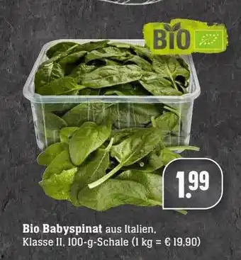 Scheck-in-Center Bio Babyspinat Angebot