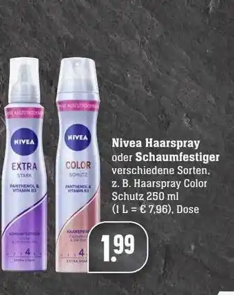 Scheck-in-Center Nivea Haarspray Oder Schaumfestiger Angebot