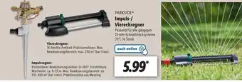 Lidl Parkside Impuls-/Viereckregner Angebot