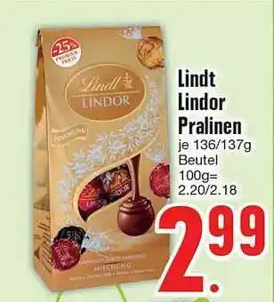 Edeka Lindt Lindor Pralinen Angebot