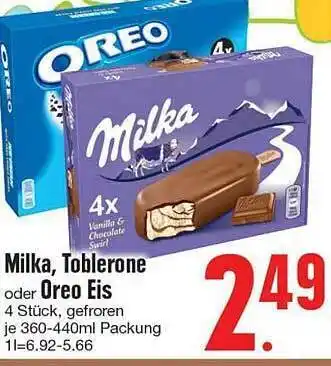 Edeka Milka, Toblerone Oder Oreo Eis Angebot