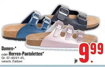 Edeka Damen Oder Herren-pantoletten Angebot