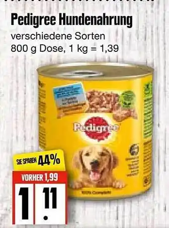 Edeka Frischemarkt Pedigree Hundenahrung Angebot