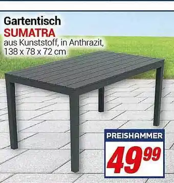 CENTERSHOP Gartentisch Sumatra Angebot