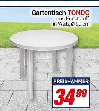 CENTERSHOP Gartentisch Tondo Angebot