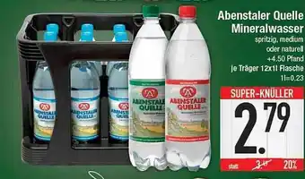 E-Center Abenstaler Quelle Minerlwasser Angebot