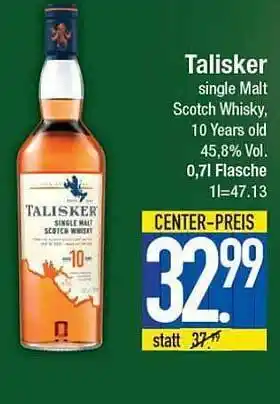 E-Center Talisker Single Malt Scotch Whisky Angebot