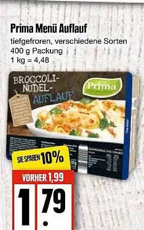 Edeka Prima Menü Auflauf Angebot