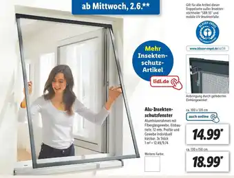 Lidl Alu-Insektenschutzfenster Angebot