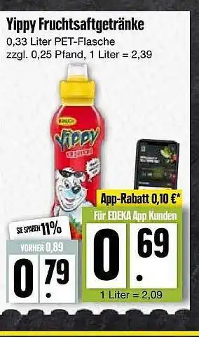 Edeka Yippy Fruchtsaftgetränke Angebot