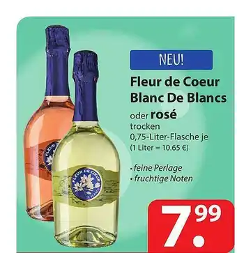 Famila Nord Ost Fleur De Coeur Blanc De Blancs Oder Rosé Angebot