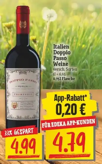 NP Discount Italien Doppio Passo Weine 0,75L Flasche Angebot