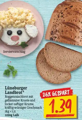 NP Discount Lüneburger Landbrot 1250g Laib Angebot