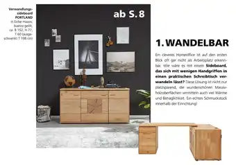 Möbel Kraft Musterring verwandlungssideboard portland Angebot