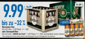 diska Sternquell Bier 20*500ml + 4*500ml Angebot