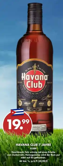 Trink und Spare Havana Club 7 Jahre 0,7L Angebot