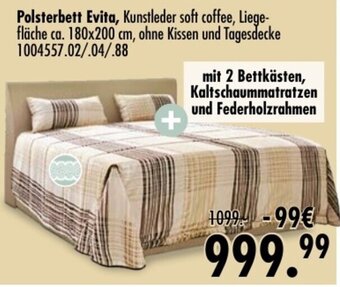 Möbel Boss Polsterbett Evita Angebot