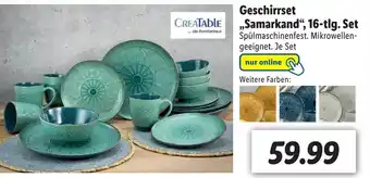 Lidl Creatable Geschirrset ,,Samarkand", 16-tlg. Set Angebot