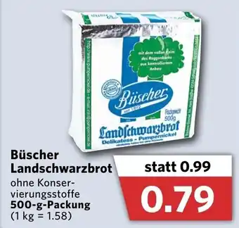 Combi Büscher Landschwarzbrot 500g Packung Angebot