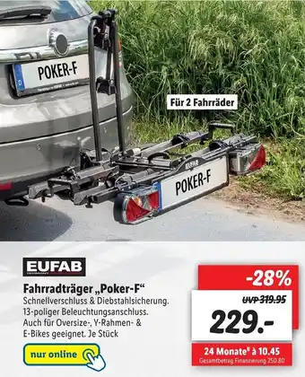 Lidl Eufab Fahrradträger ,,Poker-F" Angebot