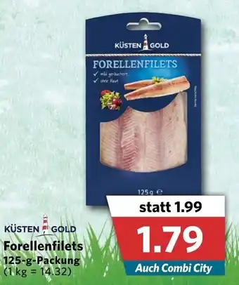 Combi Küsten Gold Forellenfilets 125g Packung Angebot