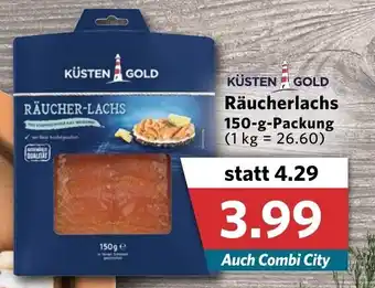 Combi Küsten Gold Räucherlachs 150g Packung Angebot