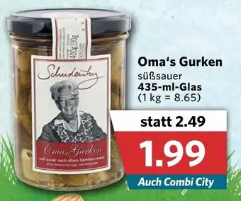 Combi Oma's Gurken 435 ml Glas Angebot